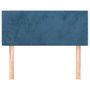 Voir la diapositive 3 : VIDAXL Tete de lit Bleu fonce 90x5x78/88 cm Velours