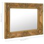 Voir la diapositive 6 : VIDAXL Miroir mural style baroque 50x40 cm Dore