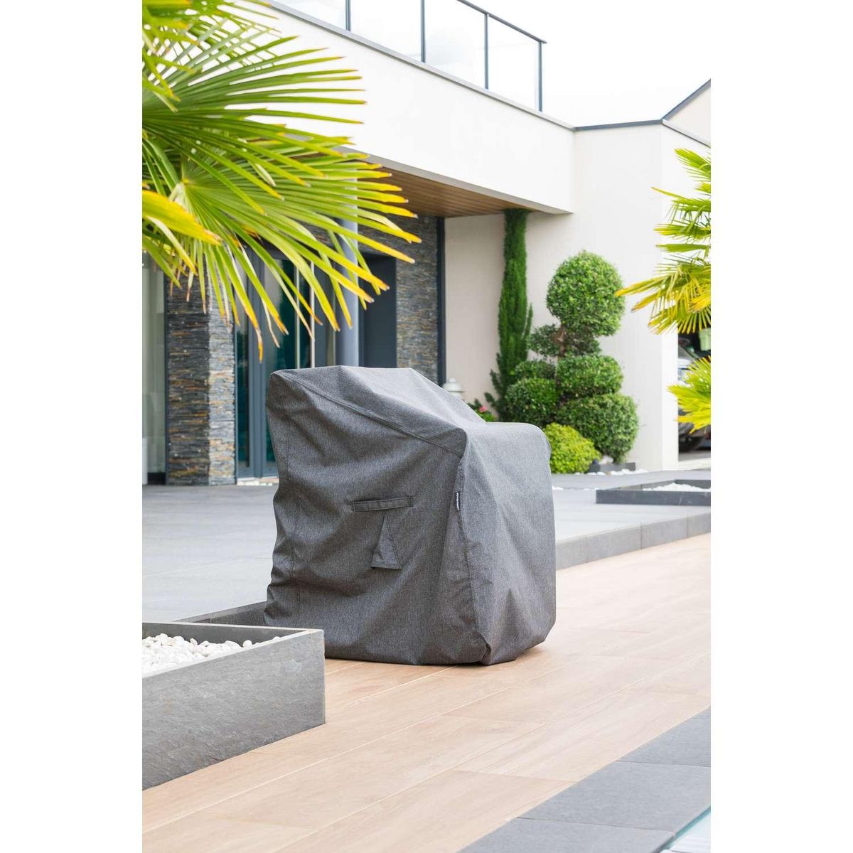 HESPERIDE Housse de protection pour pile de chaises HAMBO - 120 x 70 x 70 cm - Gris