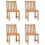 Voir la diapositive 3 : VIDAXL Ensemble a manger de jardin 5 pcs Bois de teck massif