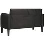 Voir la diapositive 5 : VIDAXL Canape causeuse noir 110 cm similicuir