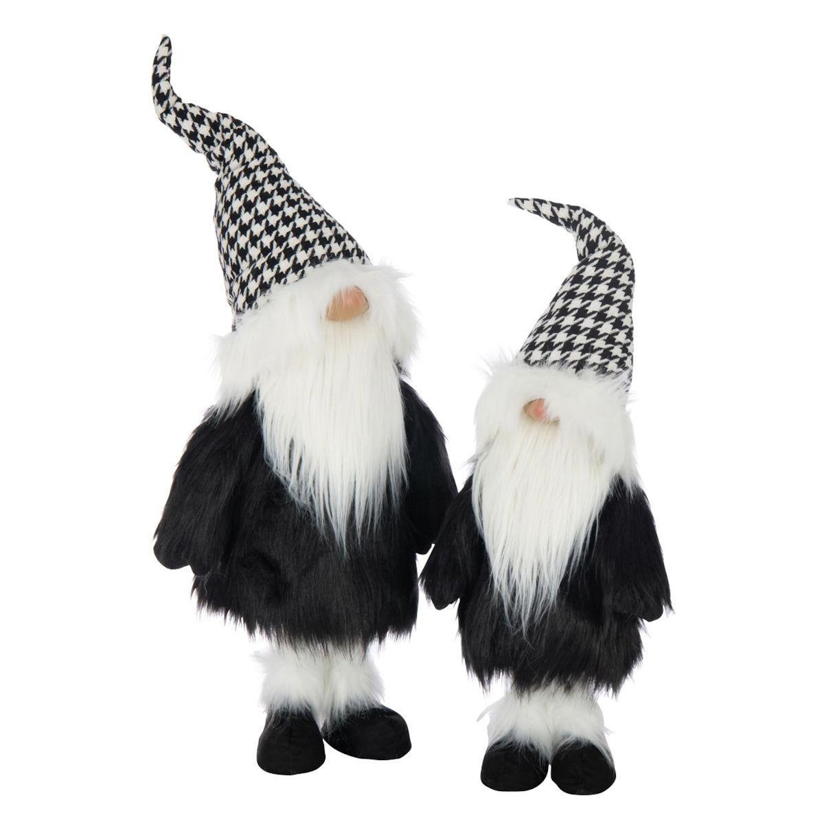 Paris Prix Père-Noël Déco  Pied-de-Poule  70cm Noir & Blanc