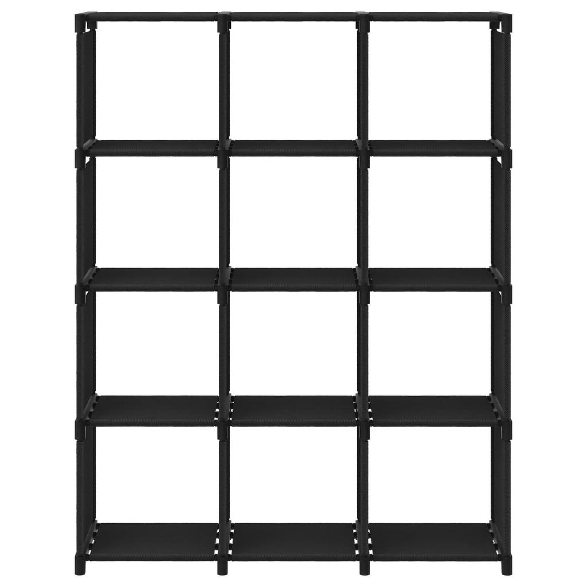 Voir la diapositive 2 : VIDAXL Etagere d'affichage 12 cubes Noir 103x30x141 cm Tissu