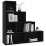 Voir la diapositive 3 : VIDAXL Bibliotheque/Separateur de piece Noir Bois d'ingenierie