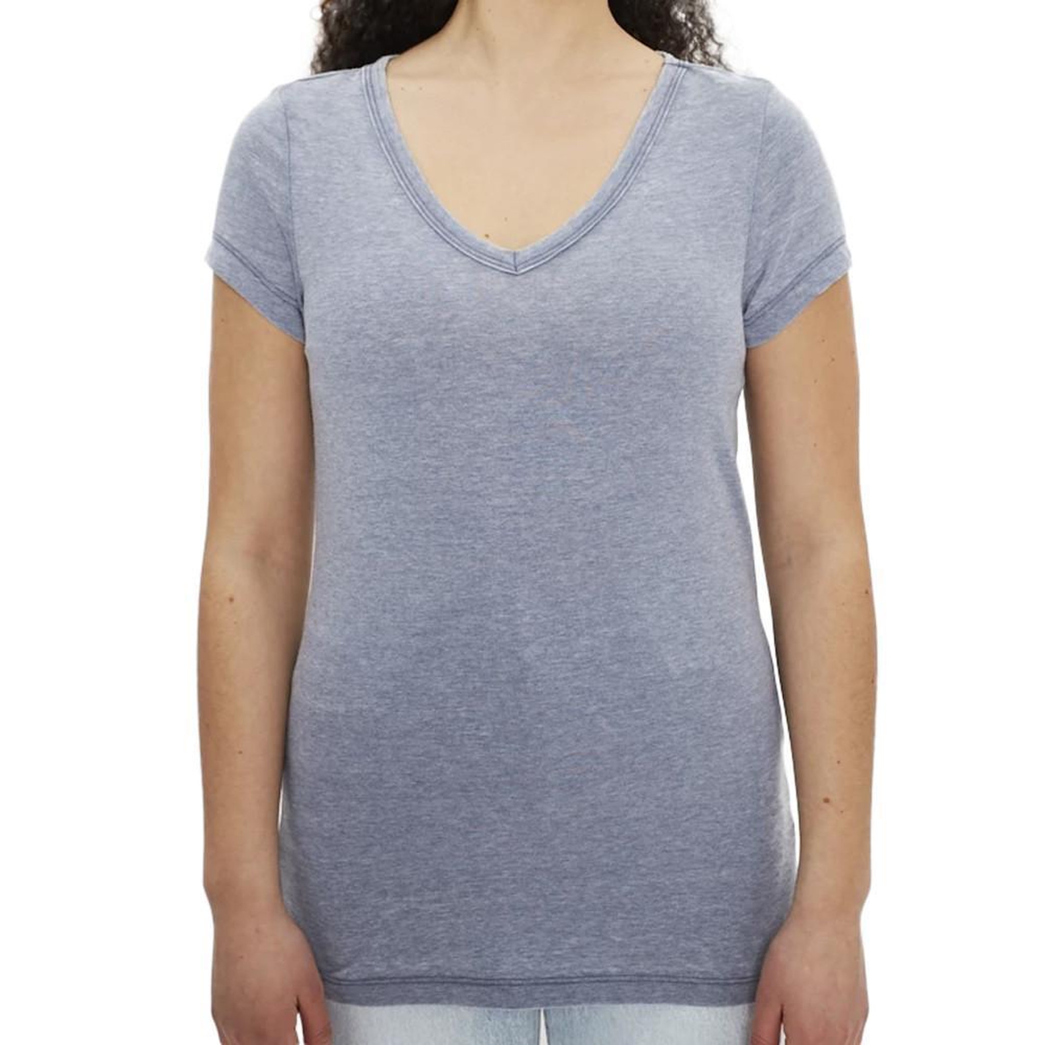 Only T shirt  Femme Only Wrongly. Coloris disponibles : Bleu