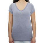 Only T shirt  Femme Only Wrongly. Coloris disponibles : Bleu