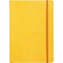 CLAIREFONTAINE Carnet soft cover à élastique 14.8x21cm 160 pages-jaune