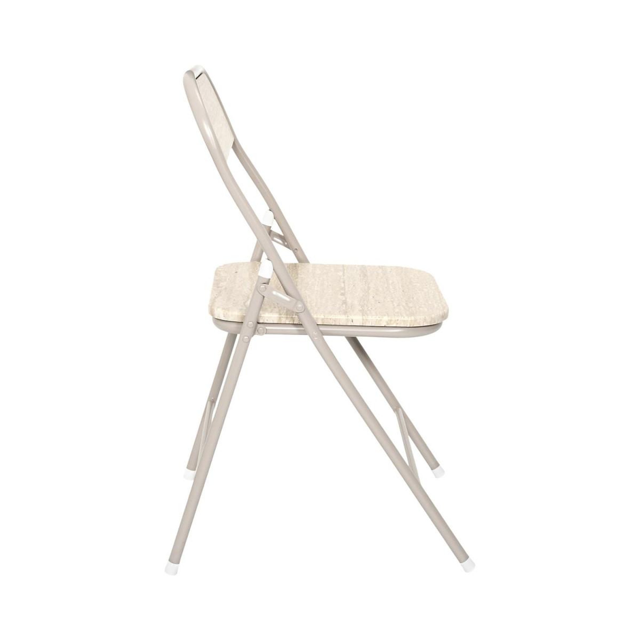 Voir la diapositive 4 : The Home Deco Factory Lot de 4 chaises pliantes  terra nova  78cm beige