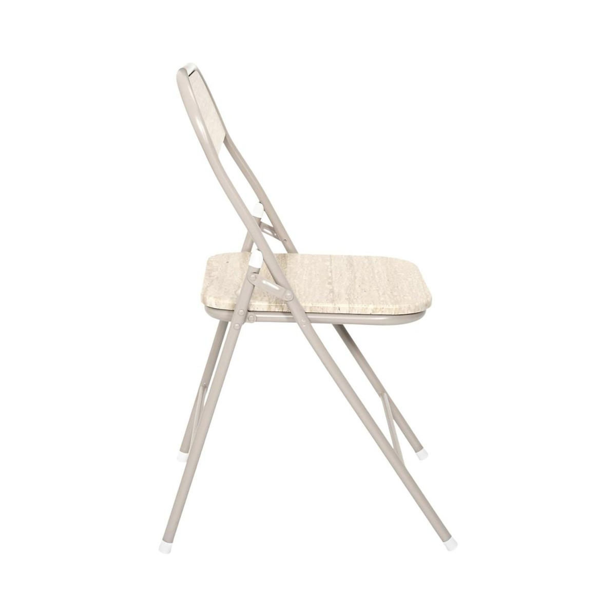 Paris Prix Lot de 4 Chaises Pliantes  Terra Nova  78cm Beige