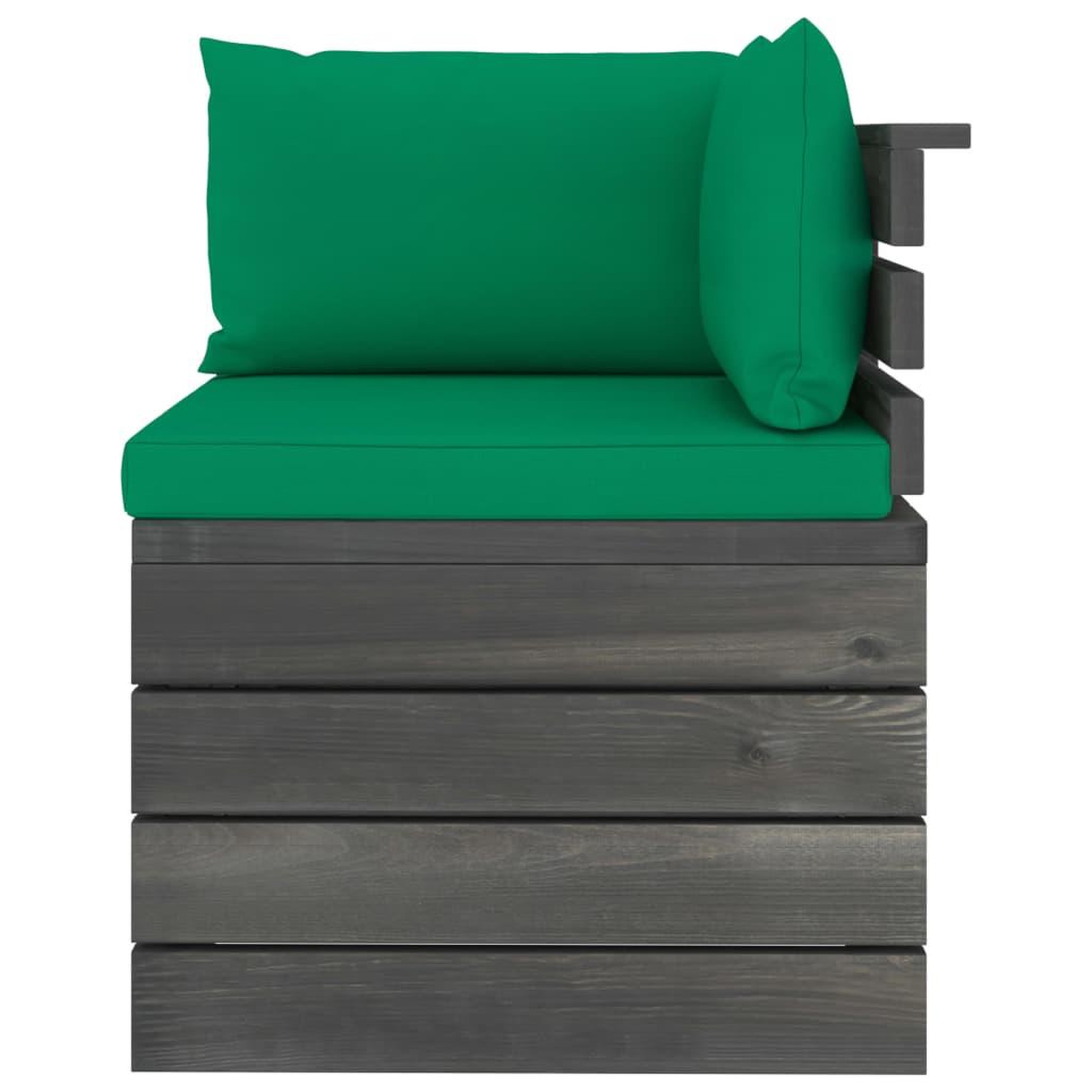 Voir la diapositive 5 : VIDAXL Salon palette de jardin 5 pcs avec coussins Bois de pin massif