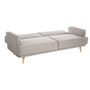 Voir la diapositive 3 : ATMOSPHERA Canapé convertible Jack - 3 places - Gris