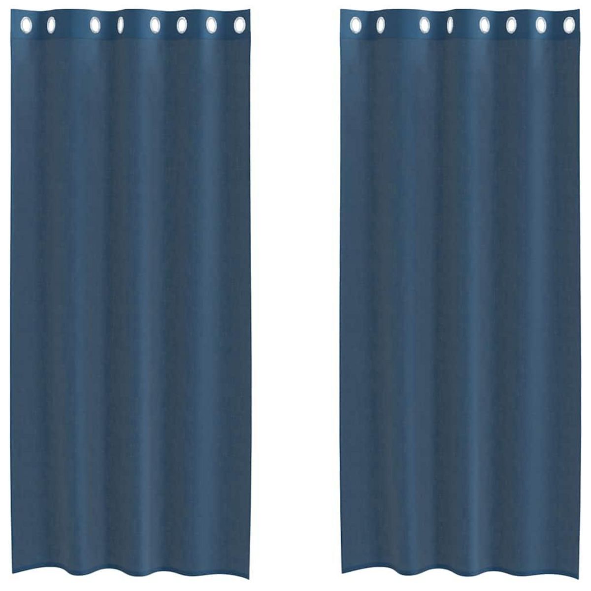 VIDAXL Rideaux en voile avec œillets 2 pcs bleu royal