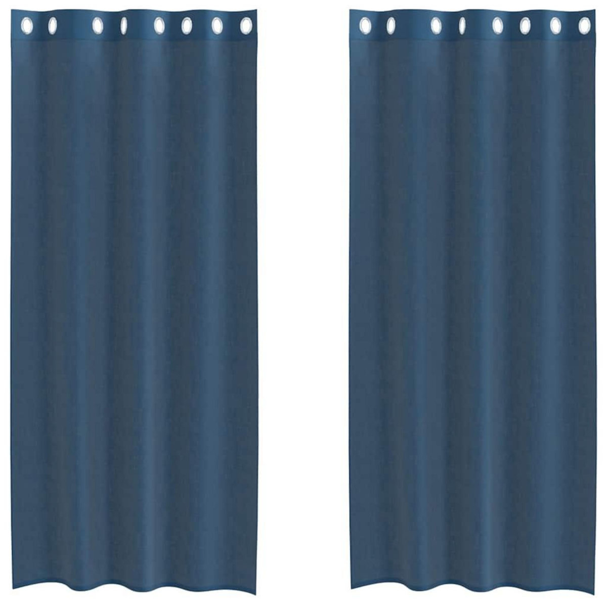 VIDAXL Rideaux en voile avec œillets 2 pcs bleu royal
