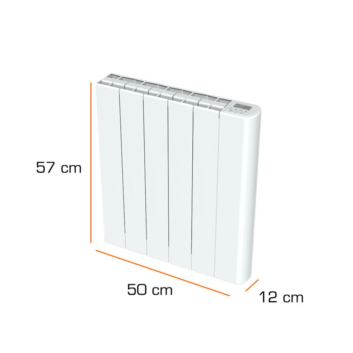 CARRERA Radiateur électrique à inertie pierre 1000W - Nelia