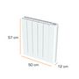 Voir la diapositive 2 : CARRERA Radiateur électrique à inertie pierre 1000W - Nelia