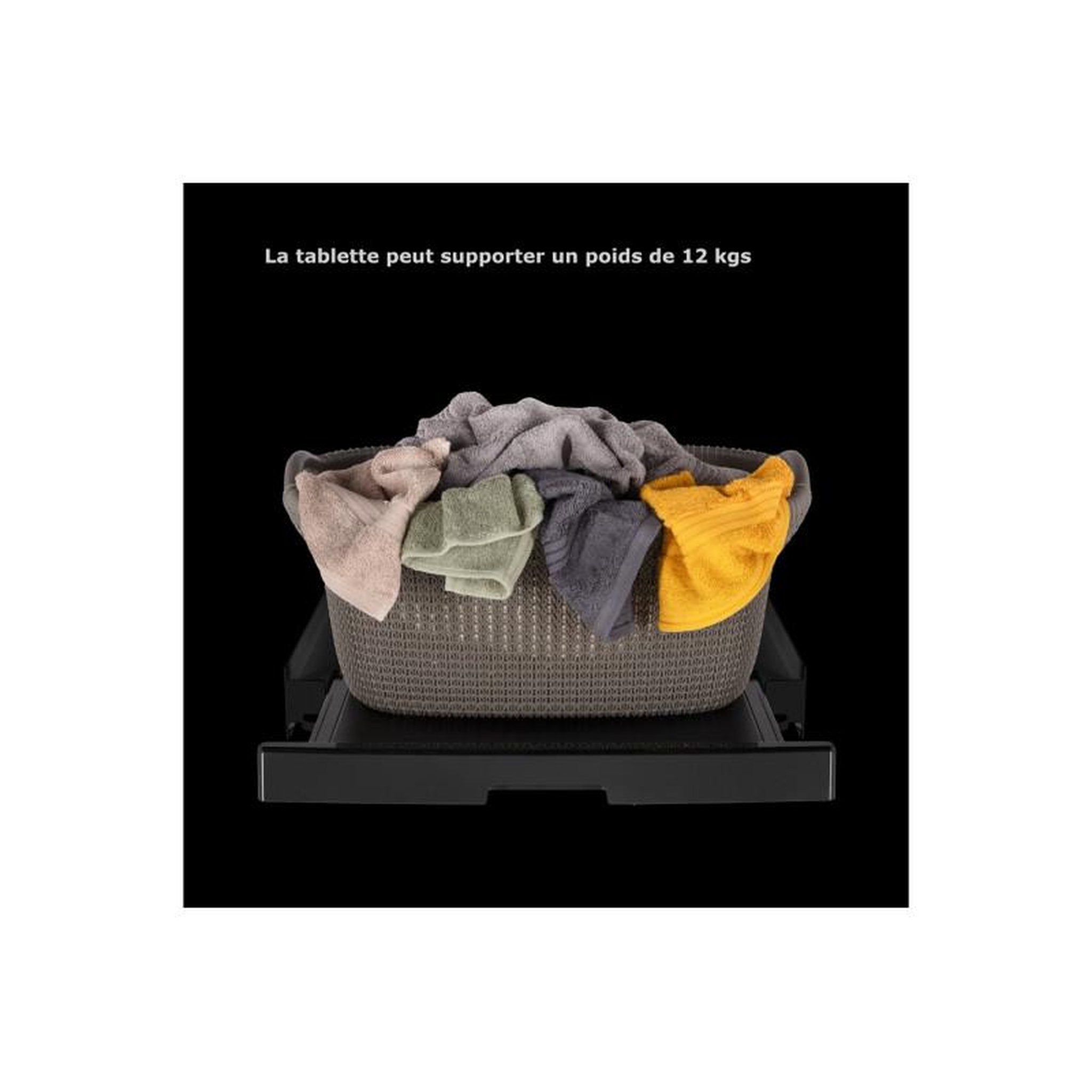Voir la diapositive 4 : HAIER Accessoire pour sèche linge Haier HASTKU10FB Kit de superposition noir