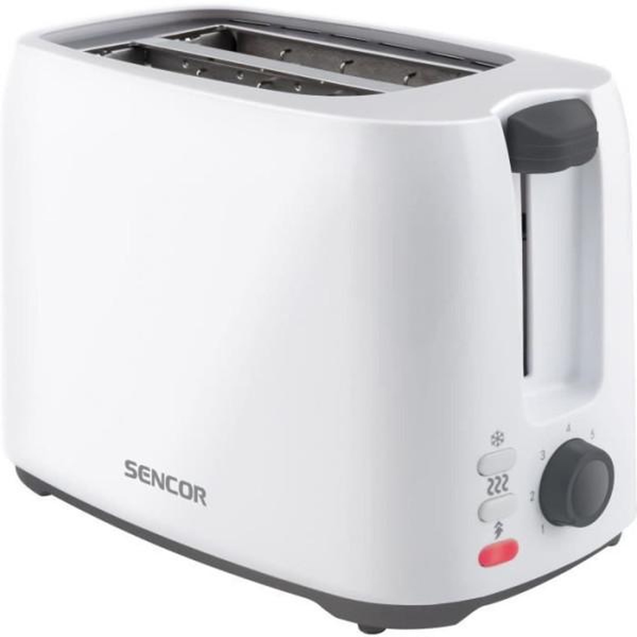 MARKET24 Grille Pain - Toaster Electrique  - SENCOR - STS 2606WH - 750 W - 2 fentes - Blanc