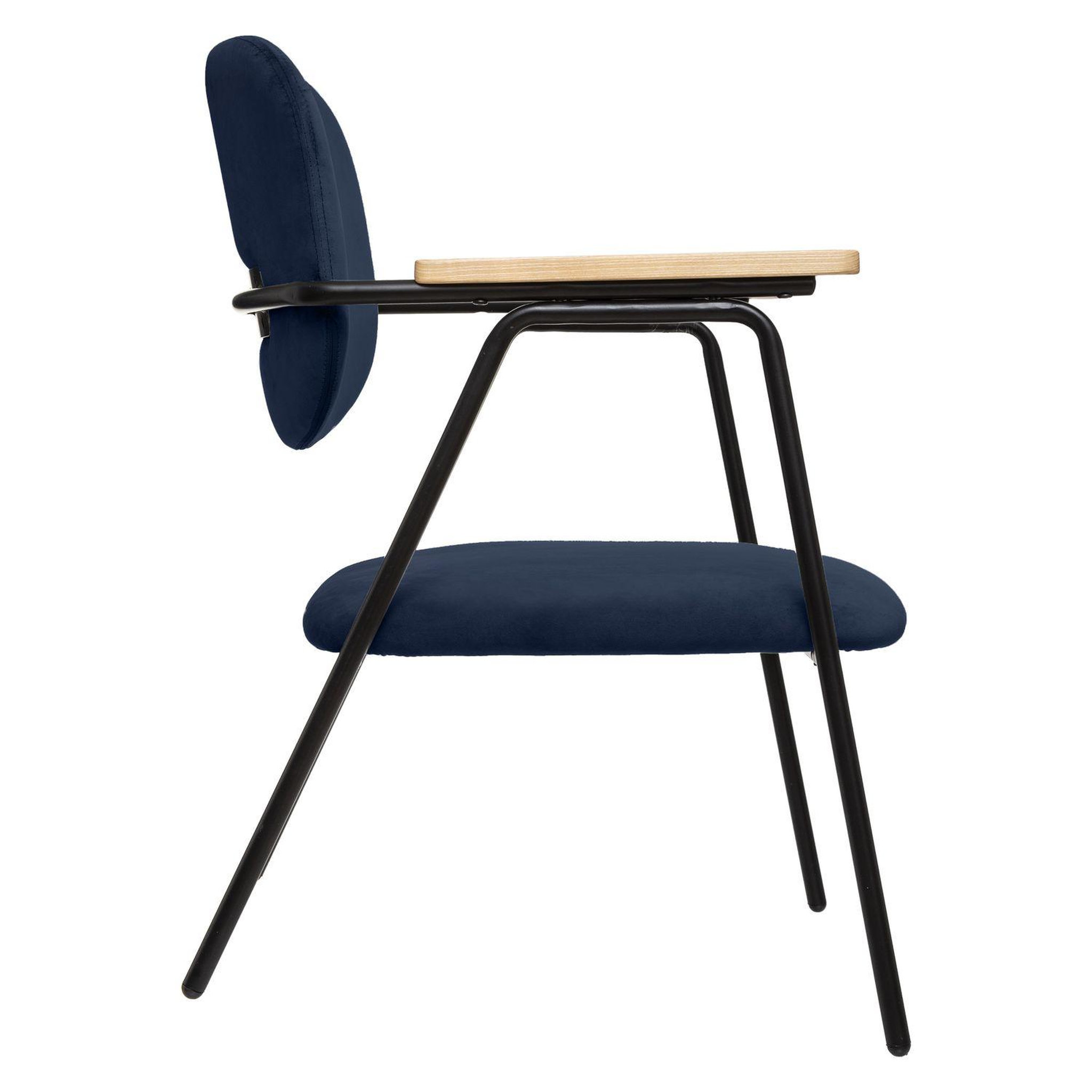 Voir la diapositive 4 : ATMOSPHERA Fauteuil design en velours Dyer