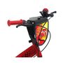 Voir la diapositive 3 : Disney Cars Vélo enfant - Modèle 16'' Cars de Disney  pour enfant de 105/120 cm avec stabilisateurs - Plaque décorative avant - Porte bidon - 2 freins