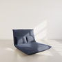 Voir la diapositive 2 : BEST MOBILIER Candice - banquette 2 places convertible clic-clac en velours côtelé