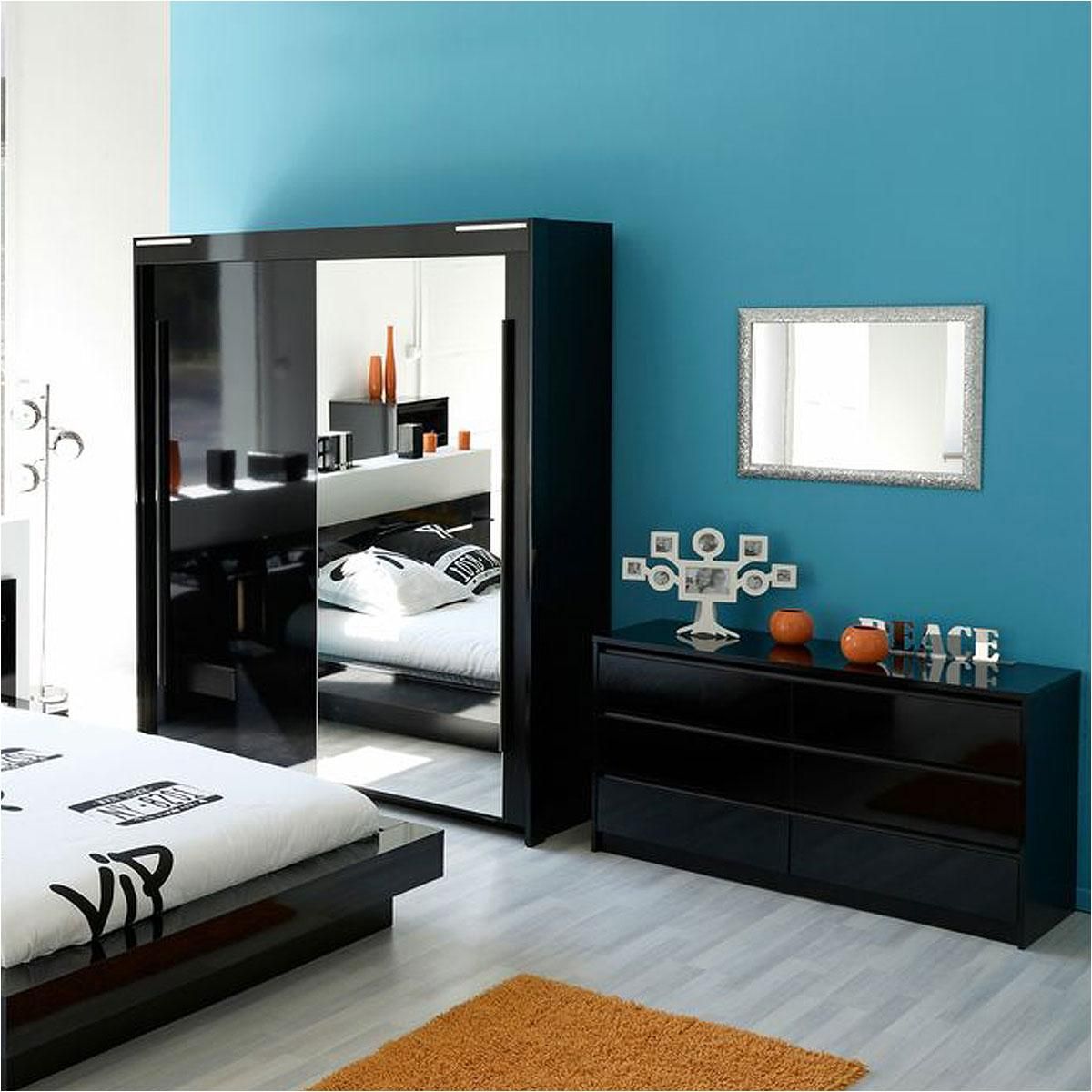 Commode laquée noir brillant - DIVA