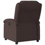 Voir la diapositive 6 : VIDAXL Fauteuil de massage inclinable Marron foncé Tissu