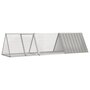 Voir la diapositive 1 : VIDAXL Cage pour lapin Gris 302,5x80,5x71 cm Acier galvanisé