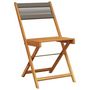 Voir la diapositive 3 : VIDAXL Chaises de jardin pliables lot de 8 gris bois d'acacia massif