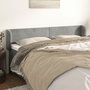 Voir la diapositive 1 : VIDAXL Tete de lit avec oreilles Gris clair 163x23x78/88 cm Velours