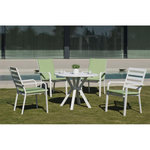 Table A Manger AYMA 110 en ALUMINIUM BLANC