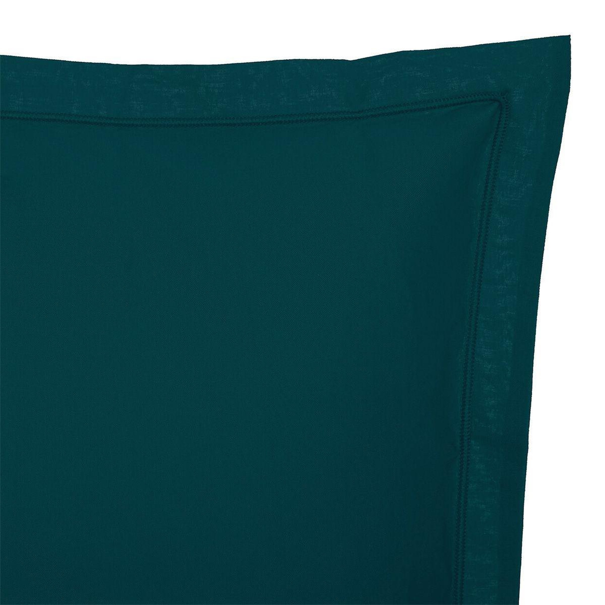 Voir la diapositive 2 : ATMOSPHERA Taie d'oreiller  percale  63x63cm bleu egéen