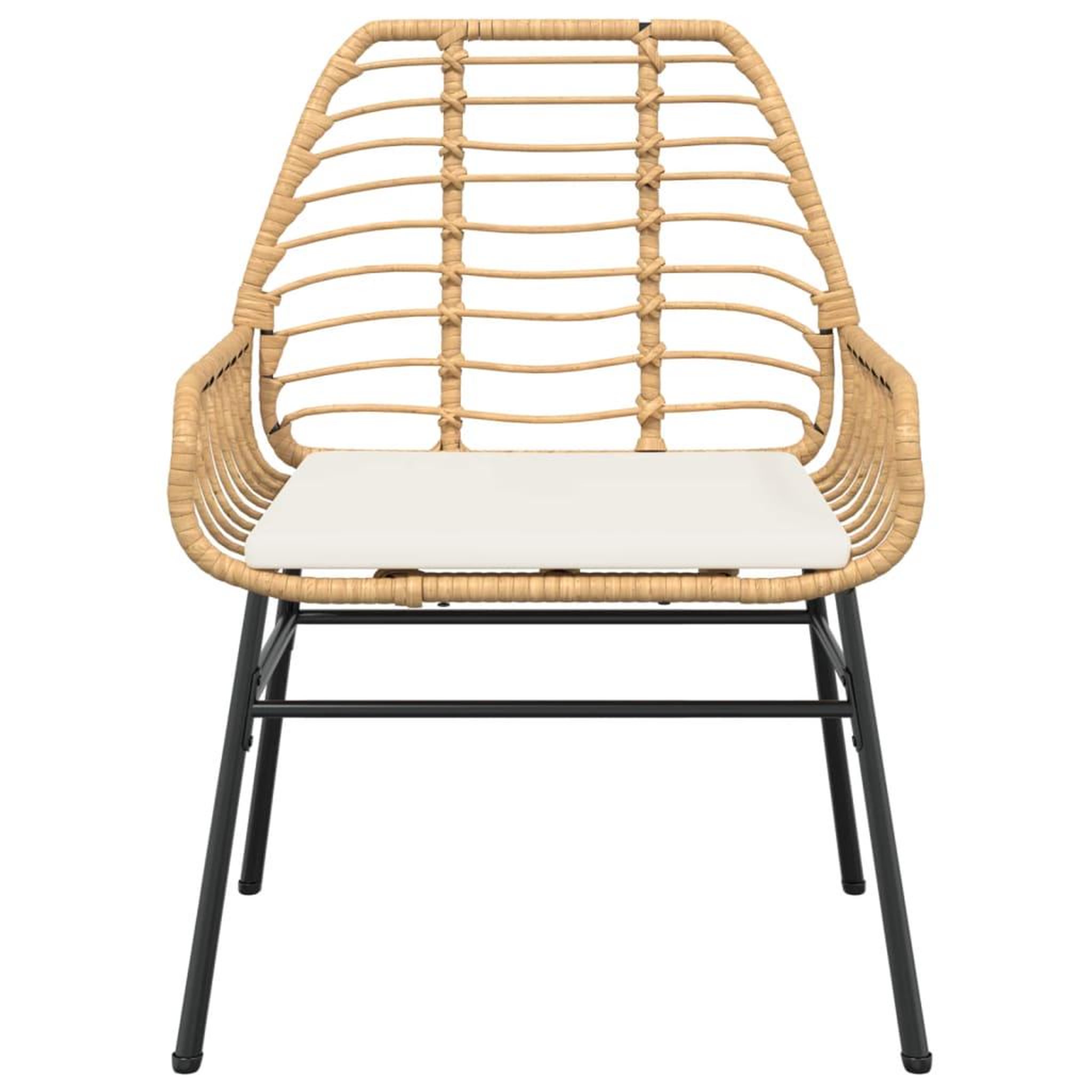 Voir la diapositive 5 : VIDAXL Chaises de jardin lot de 2 et coussins marron rotin