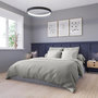 Voir la diapositive 1 : DODO Housse de couette Harmonie Satin de coton coloris Gris