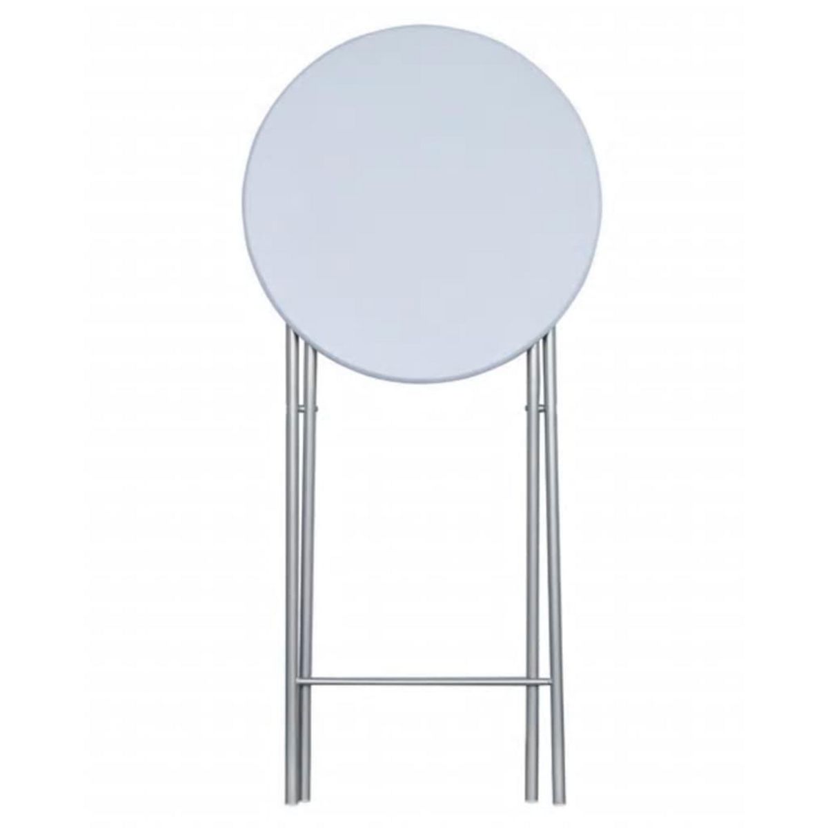 VIDAXL Table de bar 4 pcs avec dessus de table en MDF Blanc