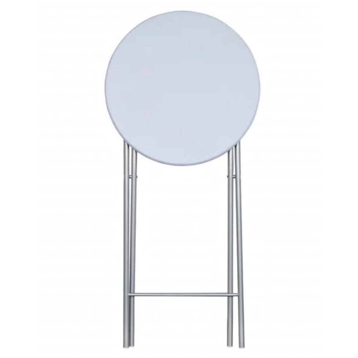 VIDAXL Table de bar 4 pcs avec dessus de table en MDF Blanc