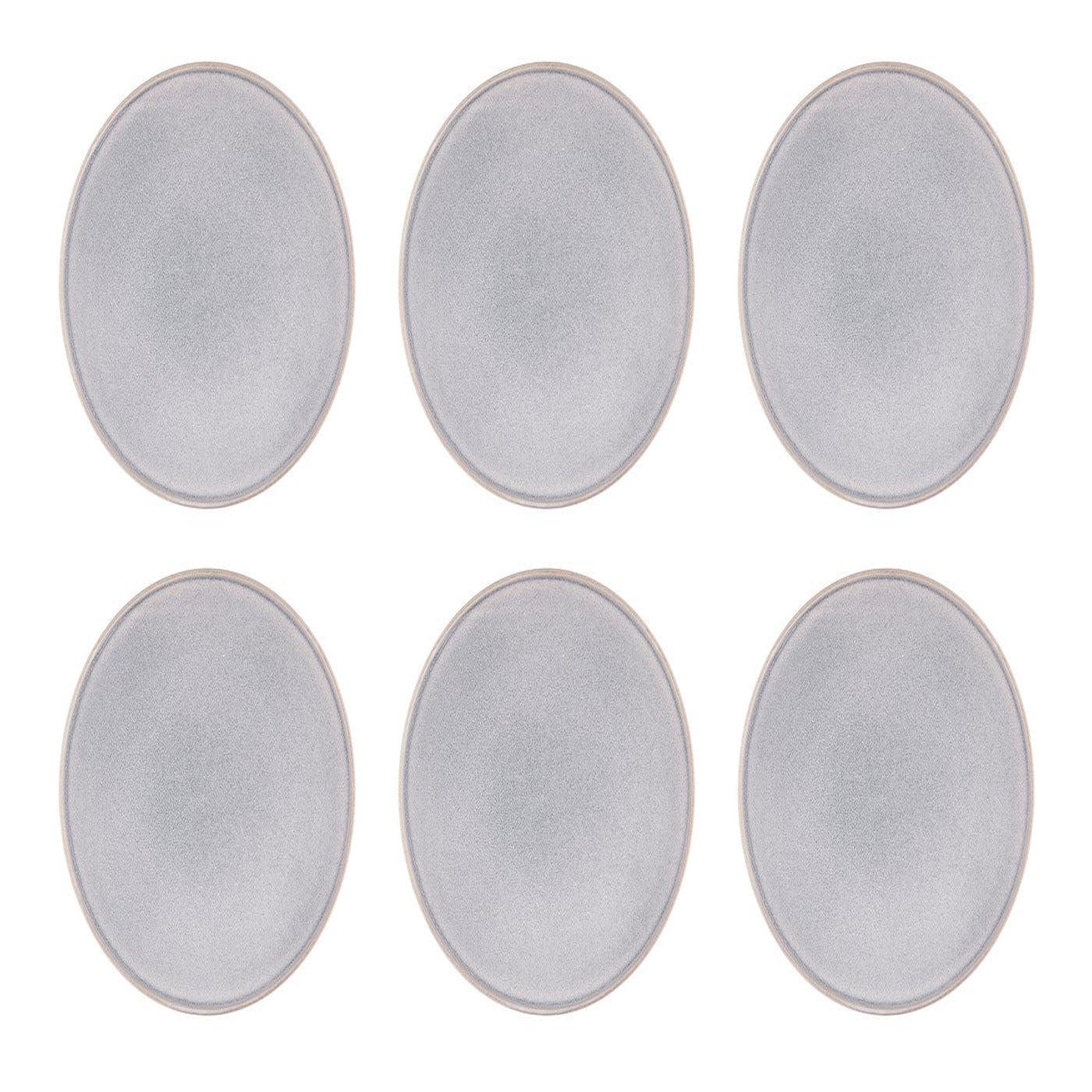 BJORN Assiette stone ø27,5cm - 6 pièces - gris lune
