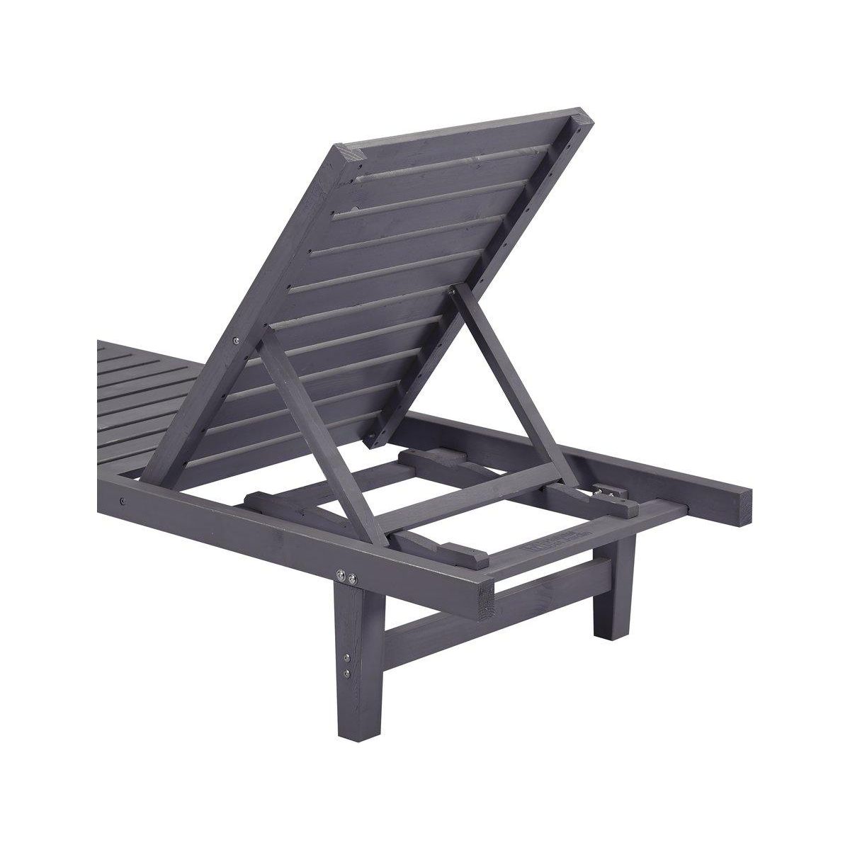 Habitat et Jardin Bain de Soleil en bois  Rawai  -  Gris