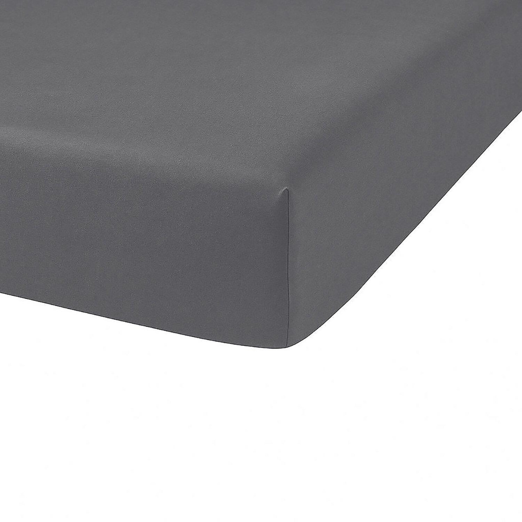 Voir la diapositive 1 : Les Ateliers du Linge Drap housse 100% coton 115g 57fils, oli