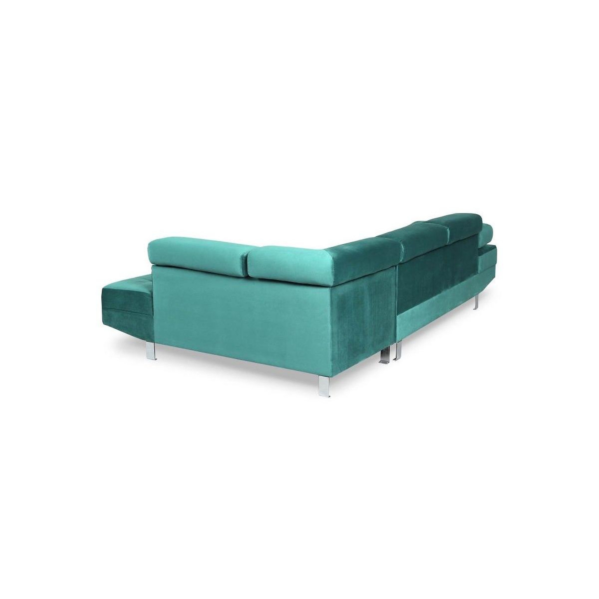 Voir la diapositive 4 : Paris Prix Canapé d'angle droit  têtière  260cm vert