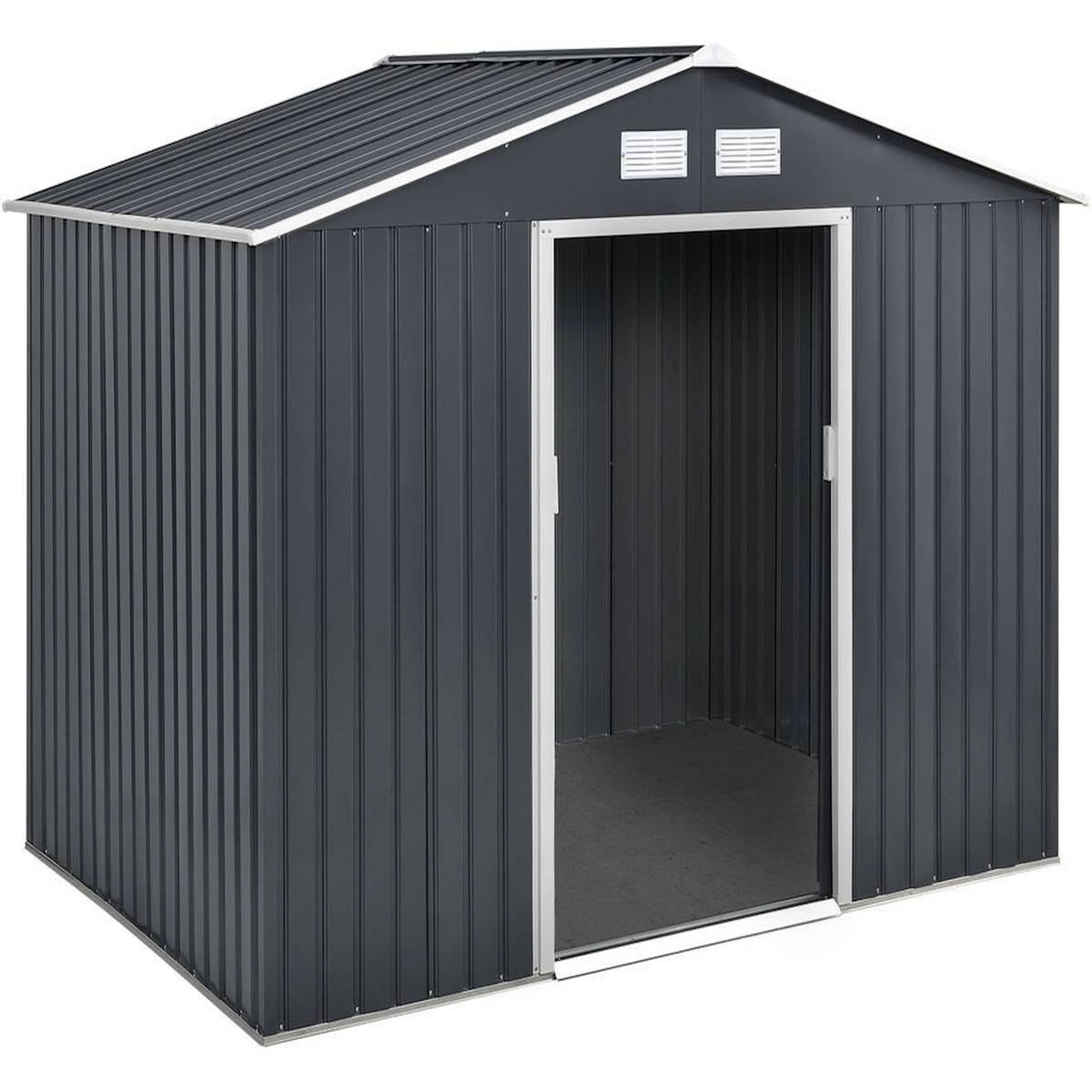 Habitat et Jardin Abri de jardin métal  Vegas  - 5,29 m2 (4,83 m2 au sol) - Gris