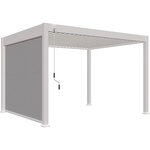 Chalet & jardin Store latéral motorisé - 3M - Ombréa S2 - Blanc