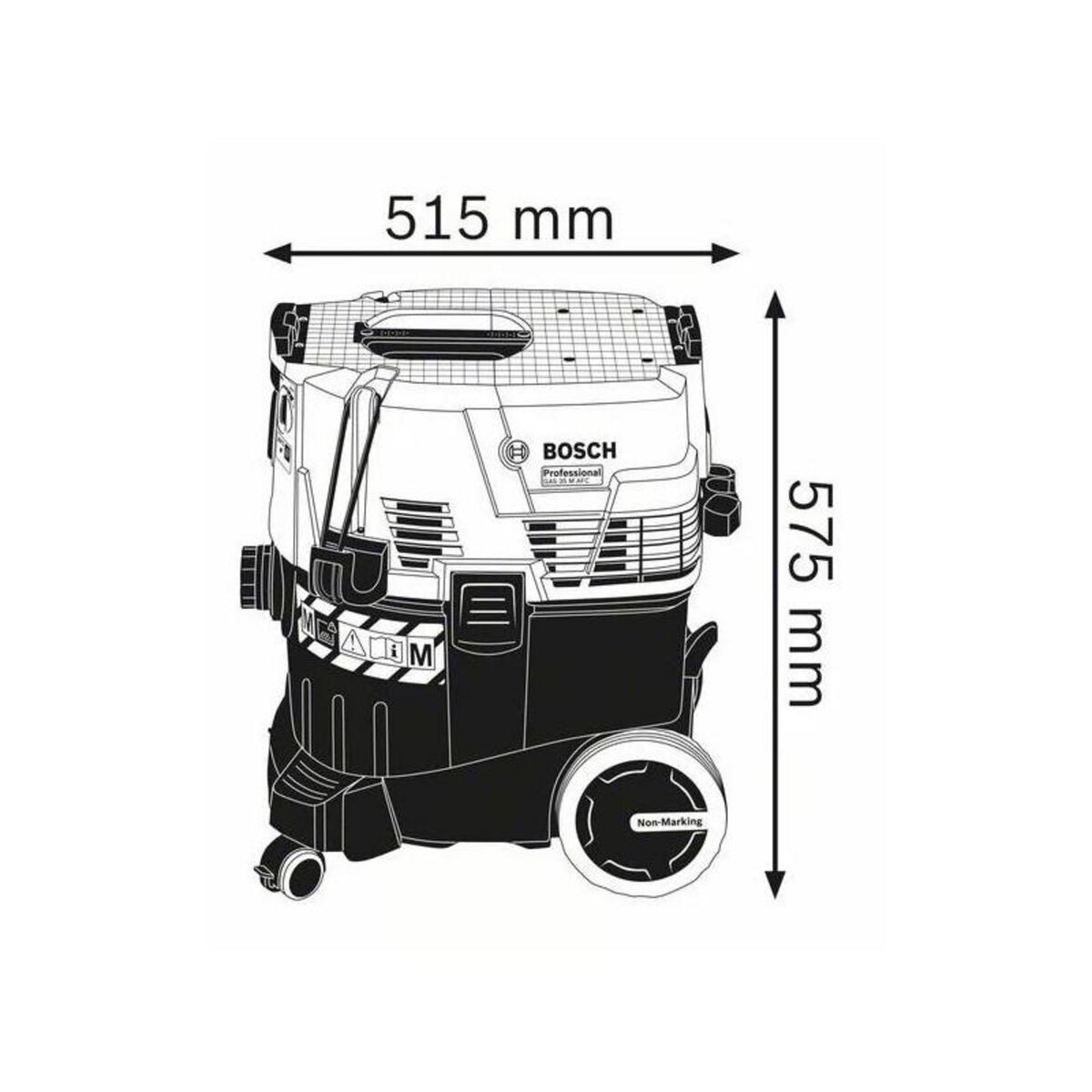 BOSCH Aspirateur pour solide et liquide 1380W GAS 35 M AFC en boîte carton BOSCH 06019C31W0