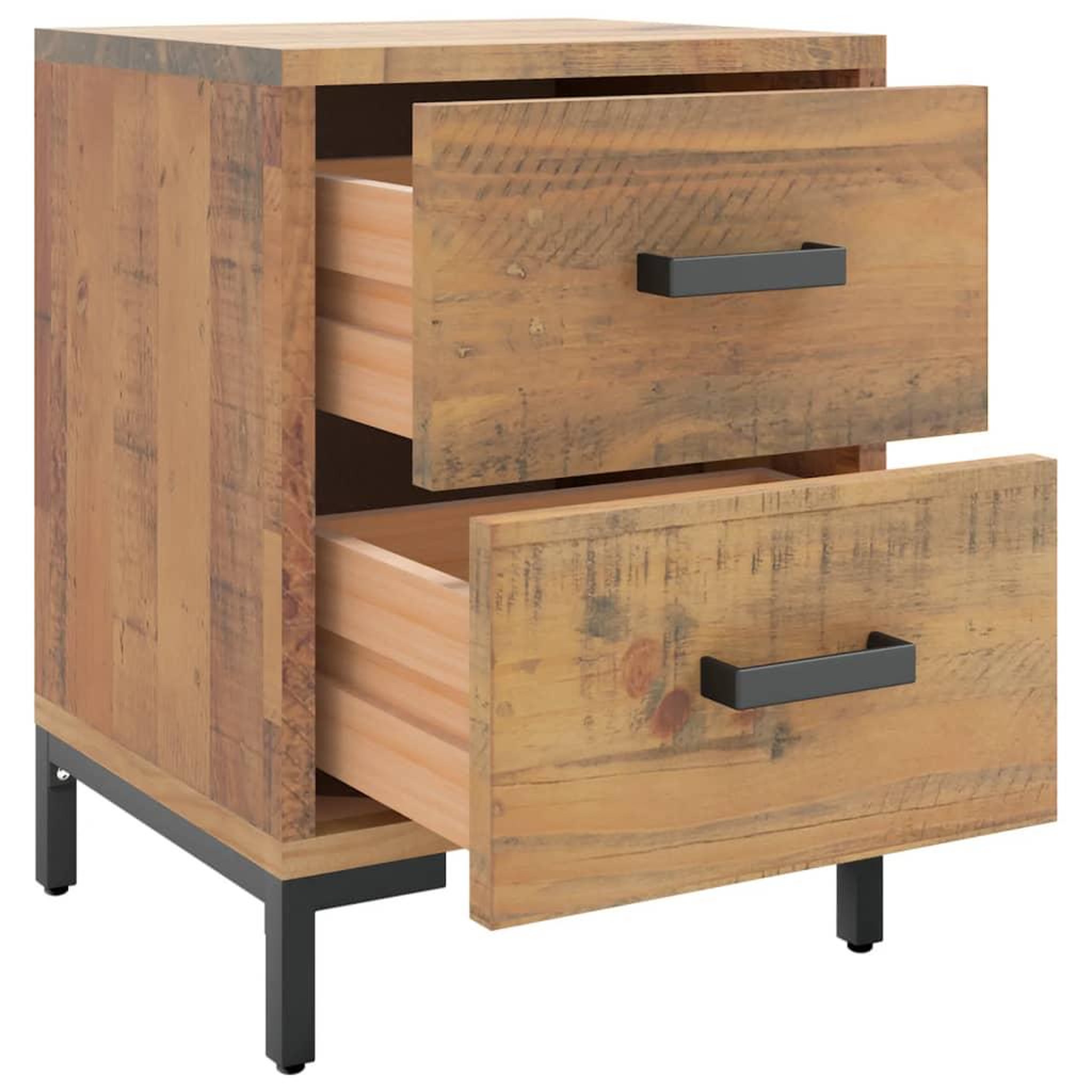 Voir la diapositive 4 : VIDAXL Tables de chevet 2 pcs 36x30x45 cm Bois de pin massif