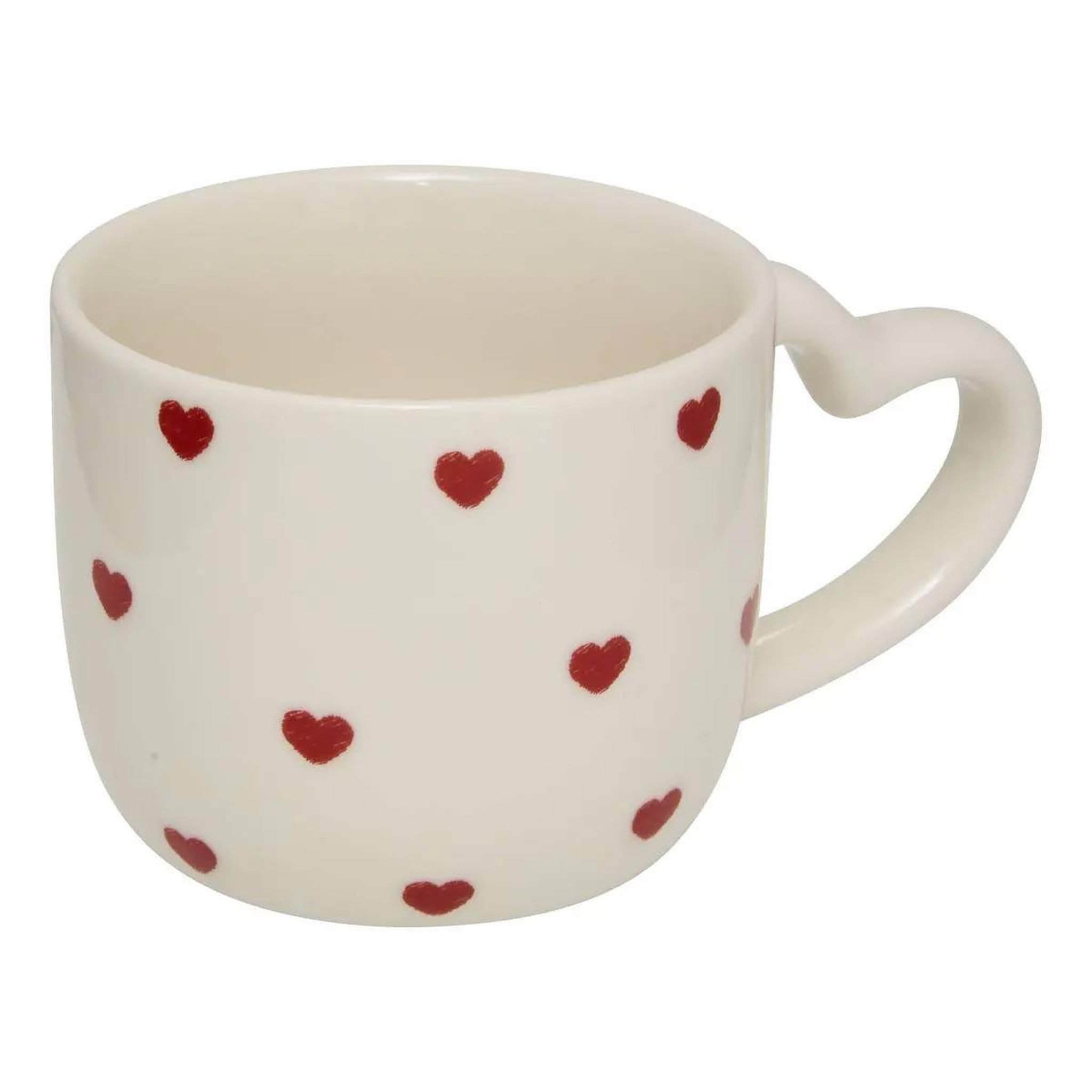 Voir la diapositive 3 : SECRET DE GOURMET Lot de 4 mugs sur rack  valentine  22cl blanc