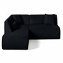Voir la diapositive 1 : LISA DESIGN Onyx - canapé modulable d'angle gauche - 5 places - en velours côtelé