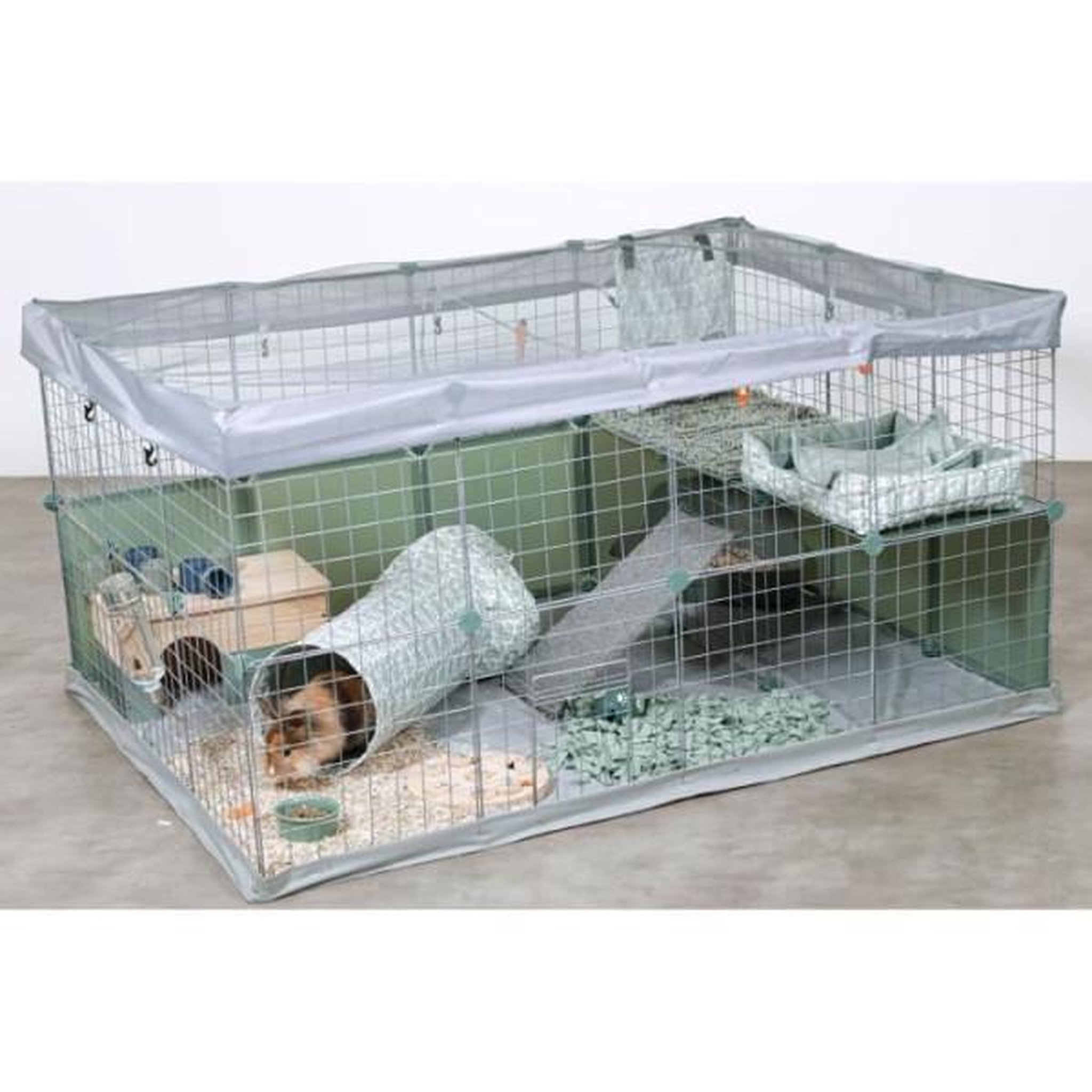 Voir la diapositive 6 : Zolux Enclos modulable - ZOLUX - Neo park - Parc pour petits animaux - Lapins - 140X105X70 - 1,84 m²