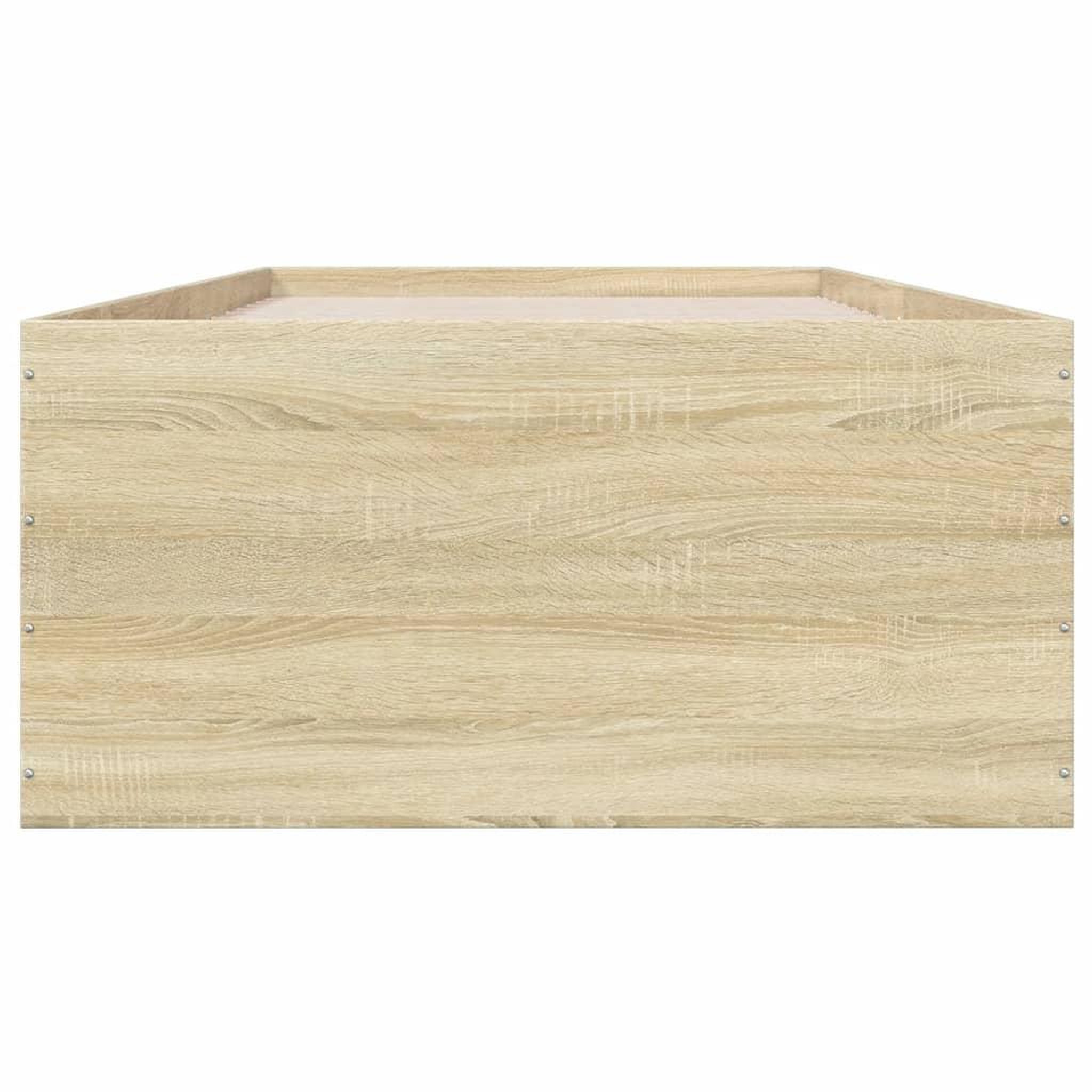 Voir la diapositive 4 : VIDAXL Cadre de lit sans matelas chene sonoma 75x190 cm