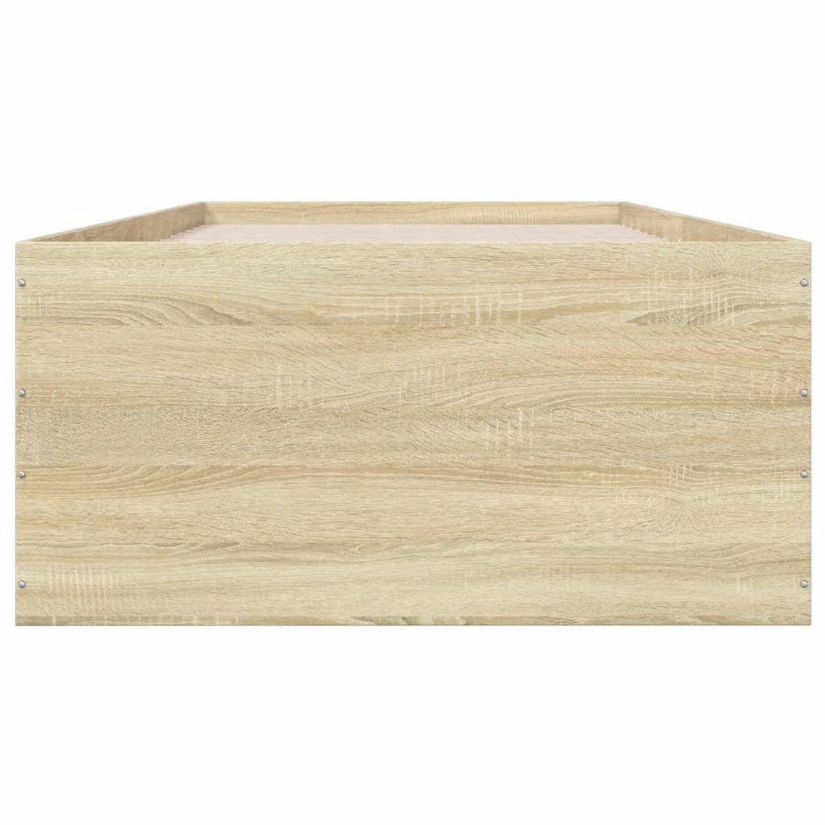 VIDAXL Cadre de lit sans matelas chene sonoma 75x190 cm