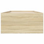 Voir la diapositive 4 : VIDAXL Cadre de lit sans matelas chene sonoma 75x190 cm