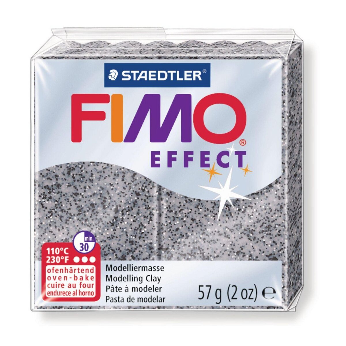 Staedtler Pâte polymère Fimo Effect 57g Granit pas cher 